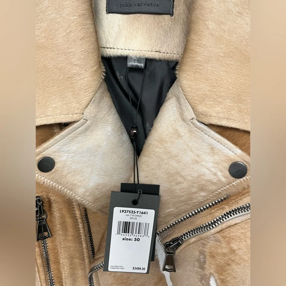 John Varvatos Chelsea Biker Jacket. Size 50 EU 40 USA.Brand new with tags $3498 - Picture 12 of 15